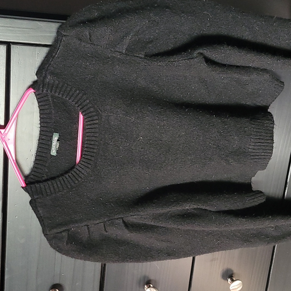 Black crop top sweater